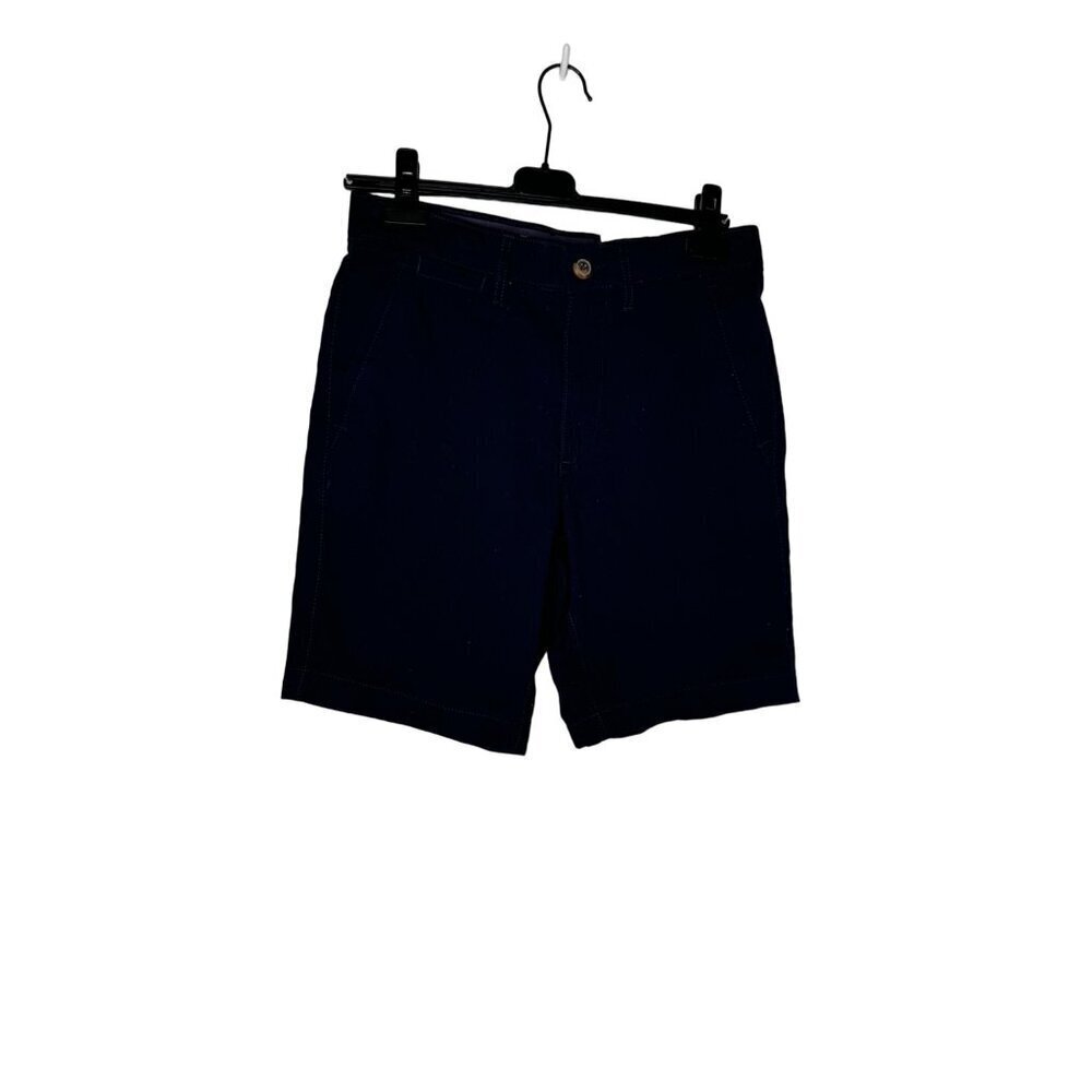 NWT Sonoma Flat-Front Cotton Blend Short Navy 29